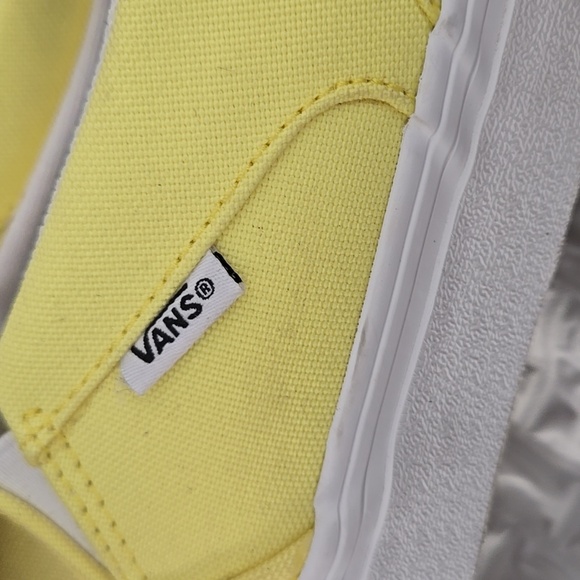 Vans Bright Yellow Slip-On Sneakers Casual Shoes - Picture 8 of 9